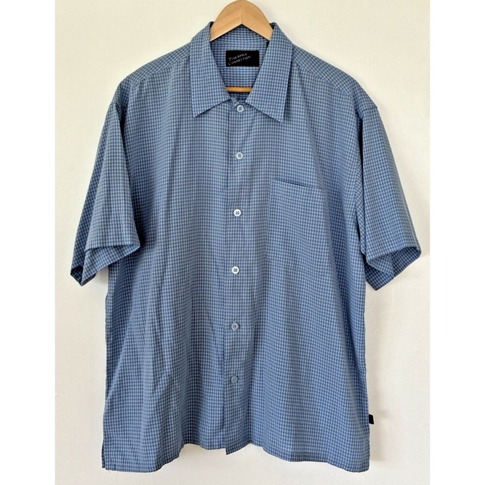 Pineapple Connection Men’s Short Sleeve Camp Shirt Size Medium
